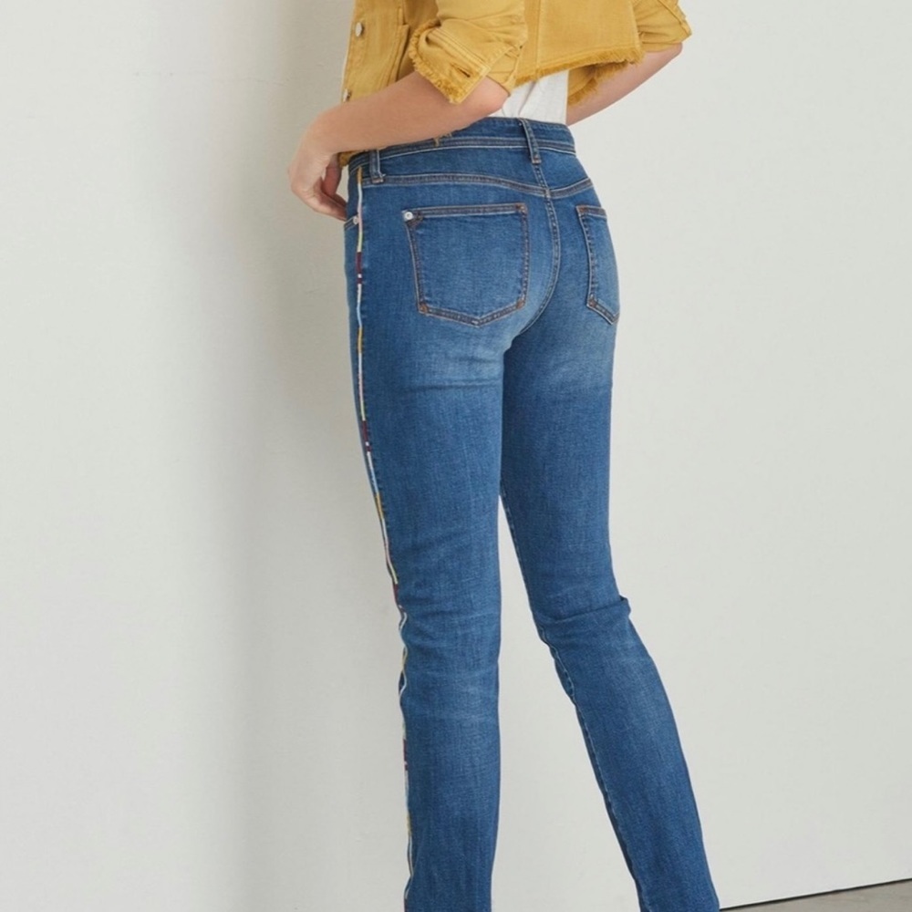 Anthropologie Pilcro And The Letterpress Slim Boyfriend Crop Jeans Size 30 - Picture 3 of 15